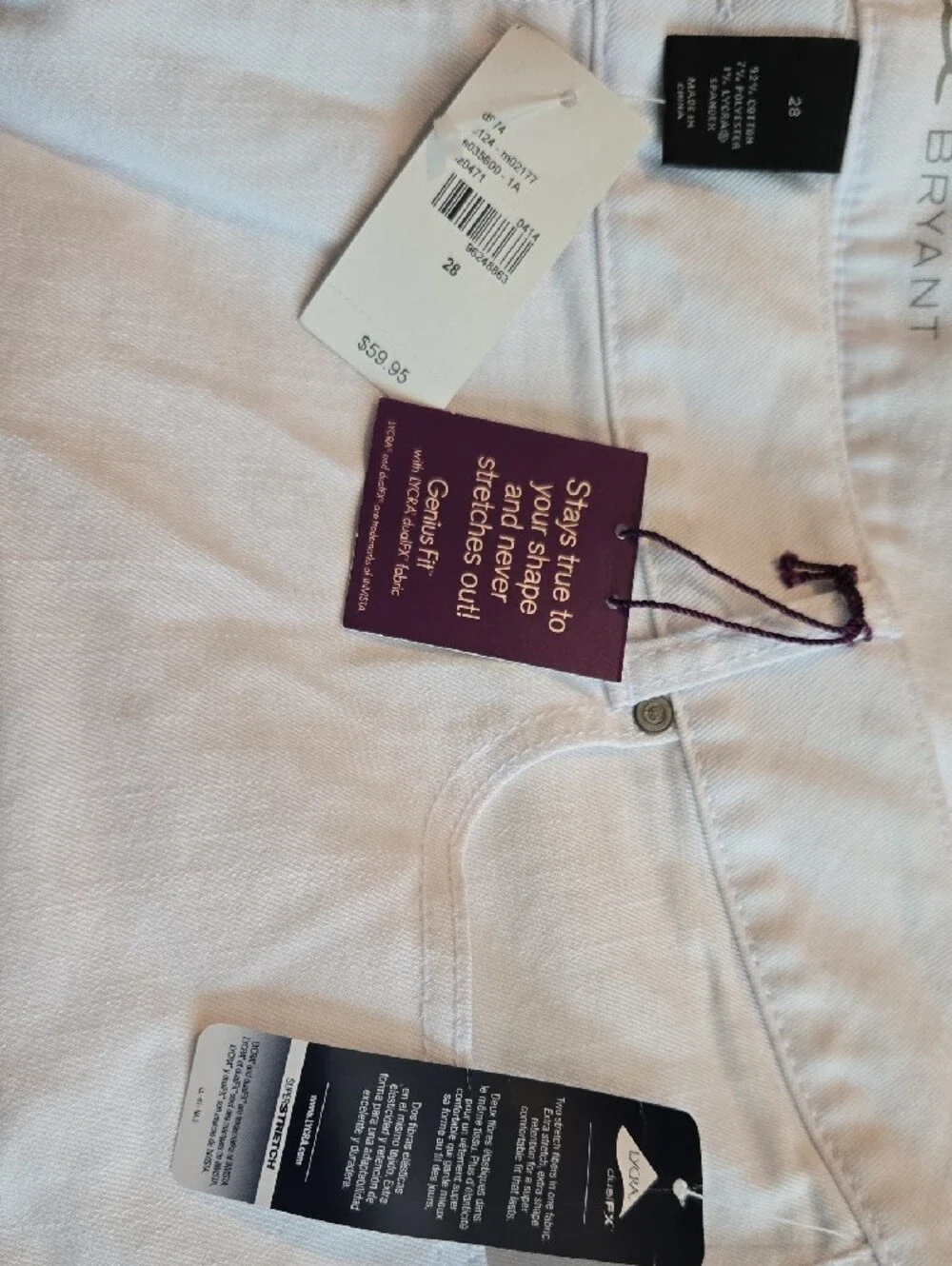 NWT Lane Bryant White Bermuda Shorts Sz 28 Genius Fit - Picture 11 of 11
